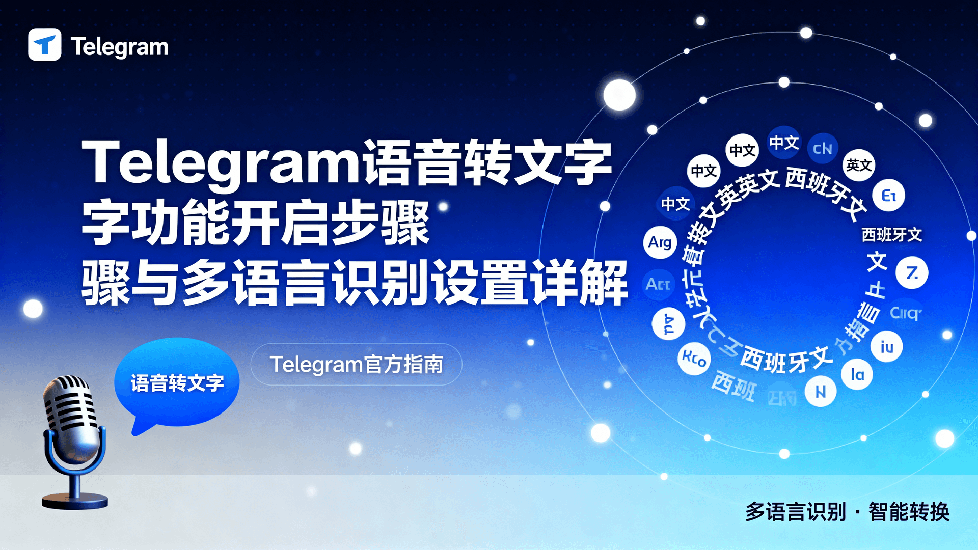 Telegram语音转文字功能开启步骤与多语言识别设置详解